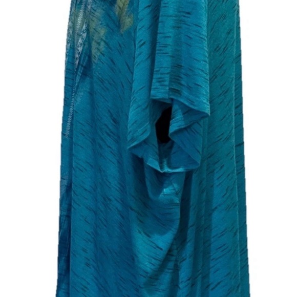 Avenue Women’s Multicolor V-Neck Tie-Dye Beaded Blouse, Size 30/32 - Picture 9 of 13